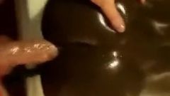 Chocolate booty and vanilia dick