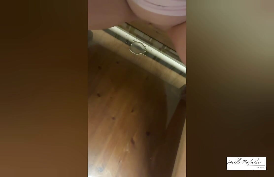 Pissing on the table in the living room