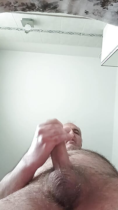 Tutorial for a Pleasant Penis Massage with a Flow of Sperm on the Smartphone Screen