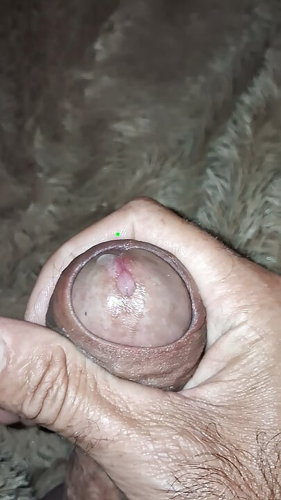 Cumshot from a hard cock
