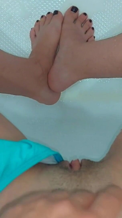 Epic moment from "Bad girl Karina sticks her finger and pisses"