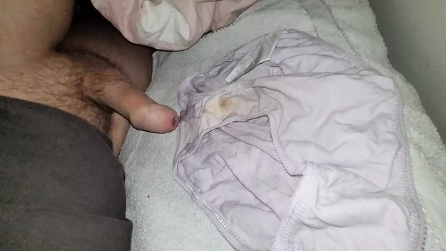 Wanking in the panties