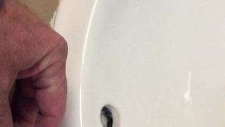 My Tiny Cock peeing in sink