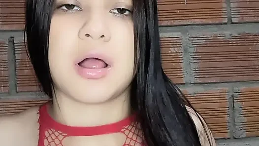 Stepmom helped her stepson cum quickly in her panties before work