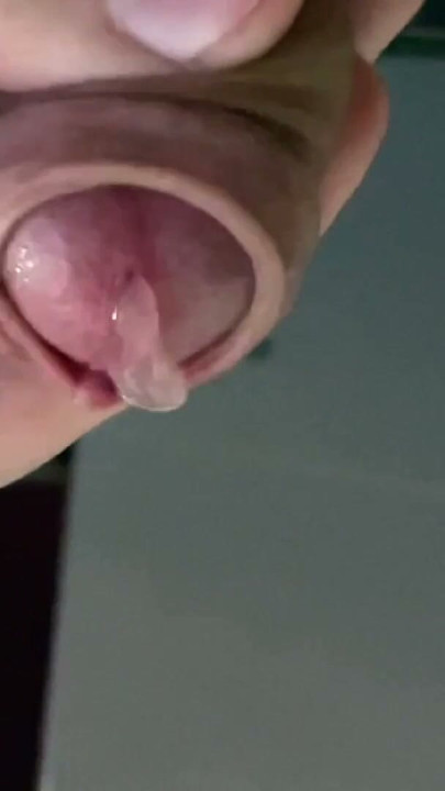 Small foreskin cock gets jerked off and cums | Clip 1