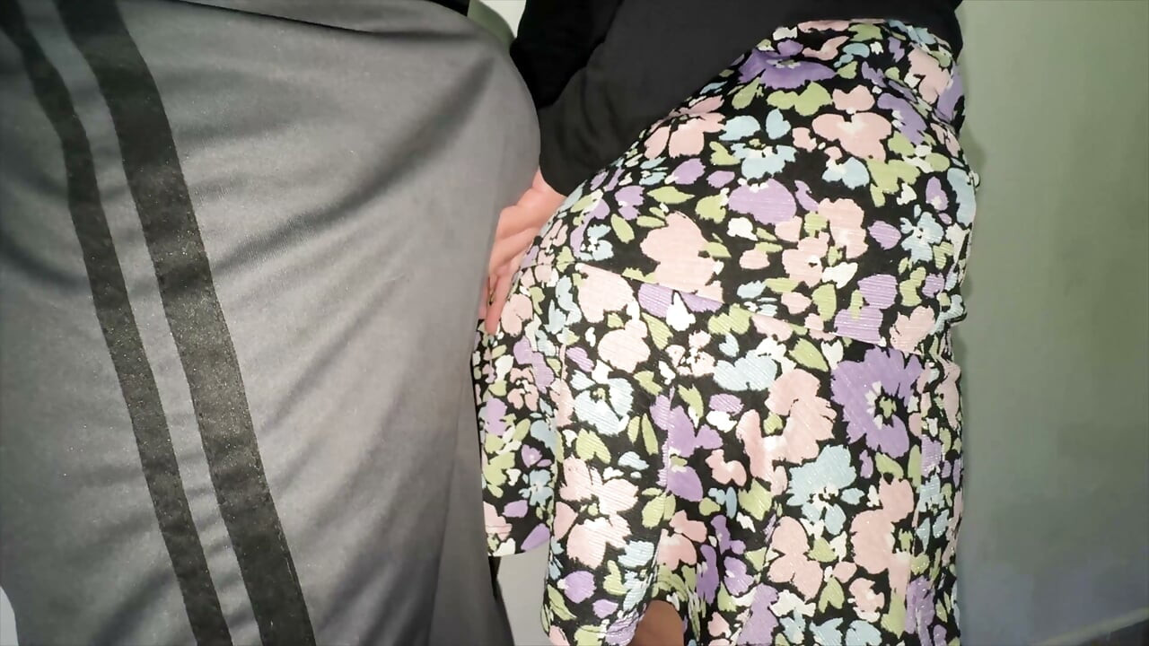 She Grabs the Penis of a Stranger with a Huge Erection.