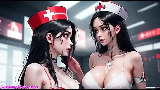 Ratu iblis meminta dua ciuman gadis (animasi Ai)