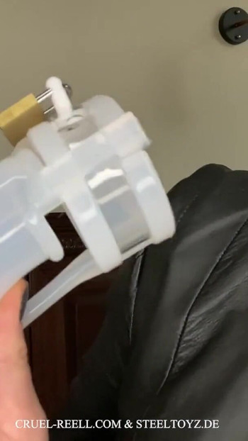 لحظة لا بد من مشاركتها من "Cruel Reell and Steeltoyz Present: The Ultimate Chastity Cage - مجموعة من 15 قطعة للتحكم الكامل"