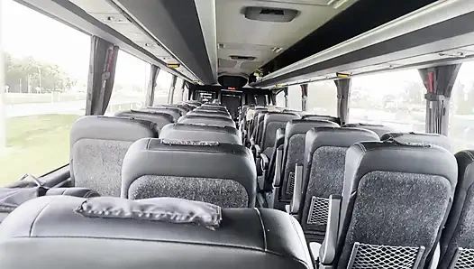 Blowjob in the bus (She got turned on and gave me a blowjob on the bus)