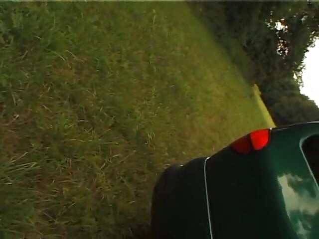 Granny sucks a chunky cock then gets fucked in the bushes