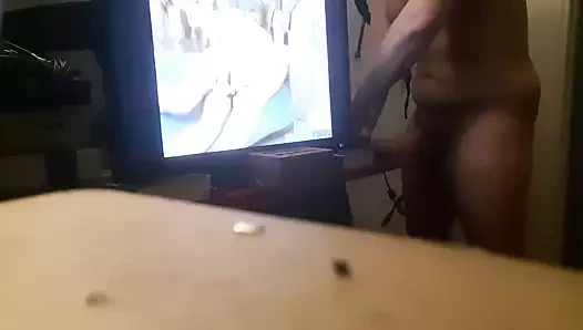 Fleshlight with porn
