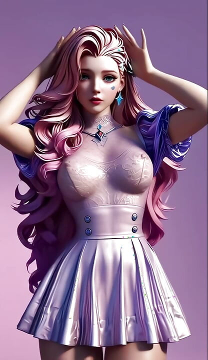 การเต้นรําหยอกล้อของ Seraphine (รุ่นสาว - Gee) LOL เต้น 3 มิติ