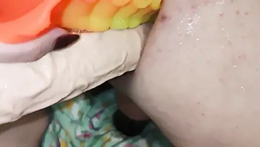 Anal training my slave