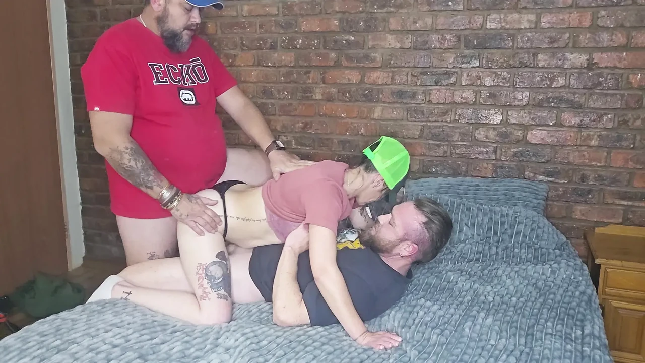 Cuckold wife fucking my friend double pussy penetration