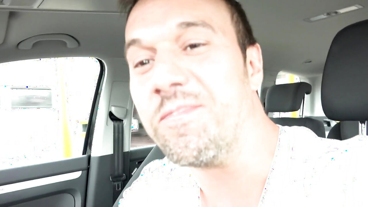 Tattooed German MILF presents car fuck with facial ending on the casting