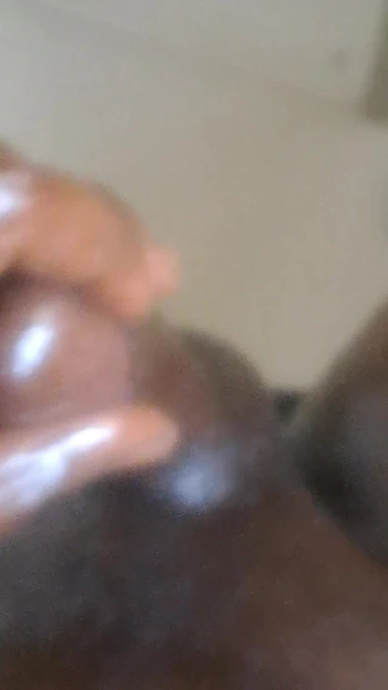Oil massage of black  python