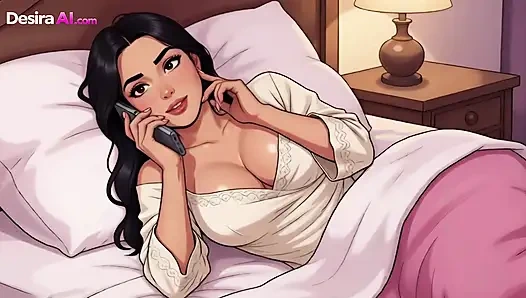 Big Cock Makes Teacher Cream Moaning Until Her Thighs Are Dripping -AI Generated