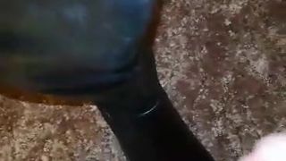 Cum on flat otk boots