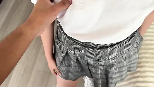 Intimate dry between teacher and homemade Mexican student