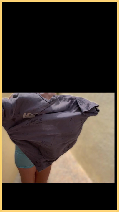 Wifey wet shirt in the pool with perfect braless tits