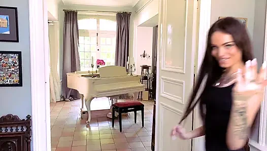 She Bangs an Old Man in Front of Her Boyfriend