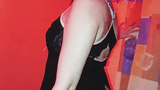 Dancing naked modeling lingerie