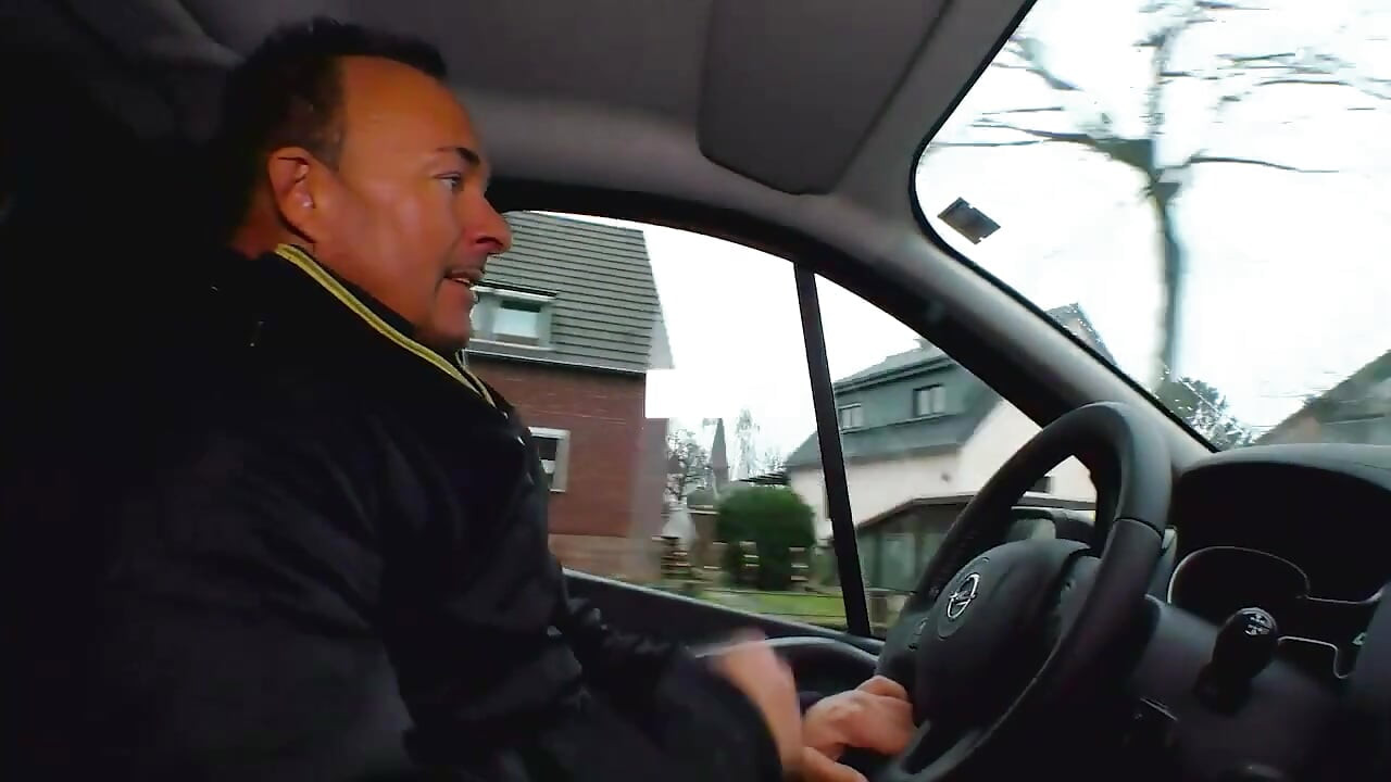 Badass Milf rides into a car for a good suck and fuck