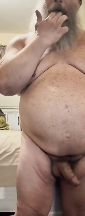 Big Stepdaddy Jerks a Load