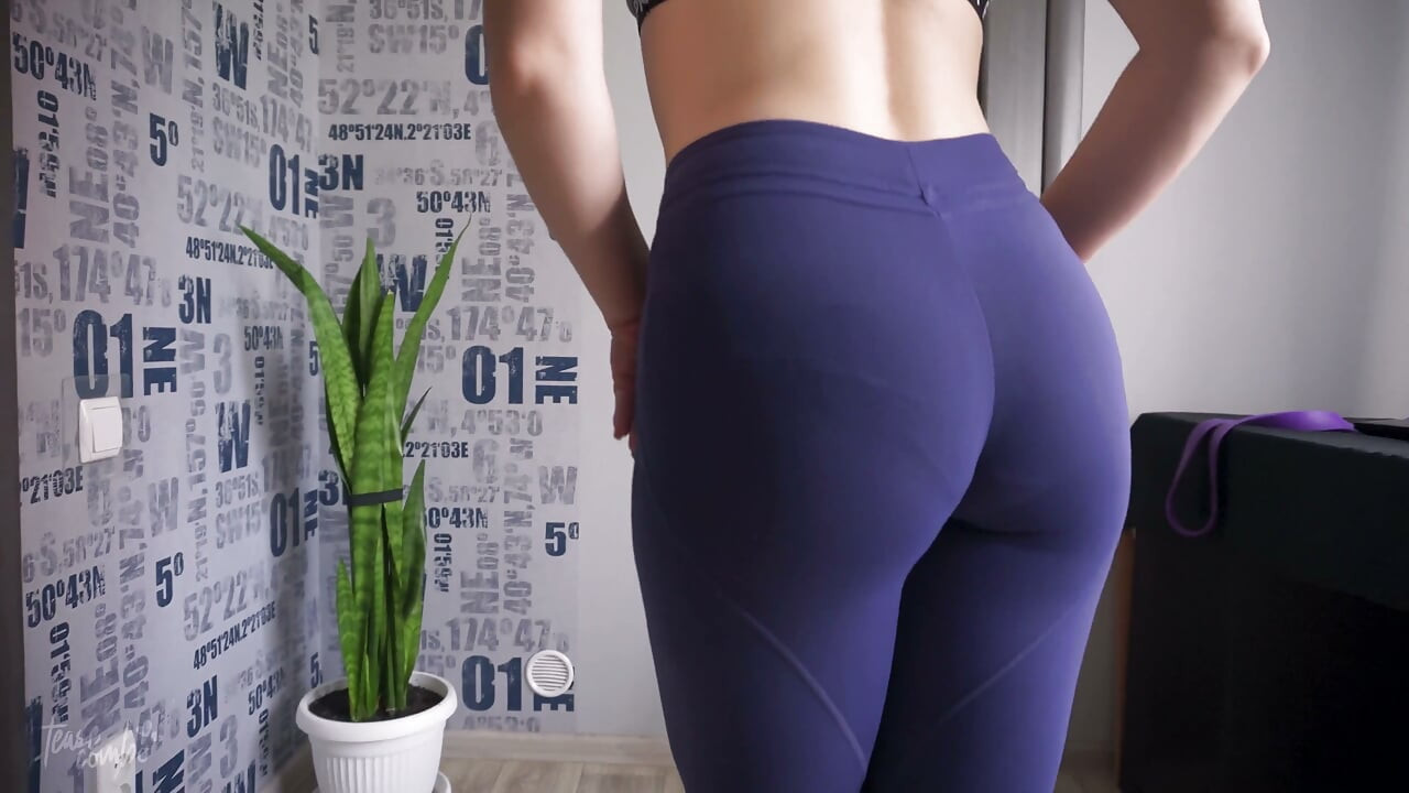 Visible Panty Line in See Through Leggings Vpl Fetish