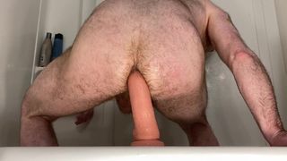 Fast and hard with my new 9 inch dildo