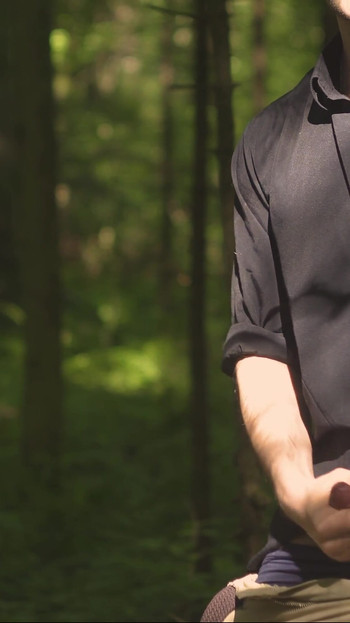 Captivating moment from "Handsome man Noel Dero decided to masturbate in the woods because he really wanted to fuck"
