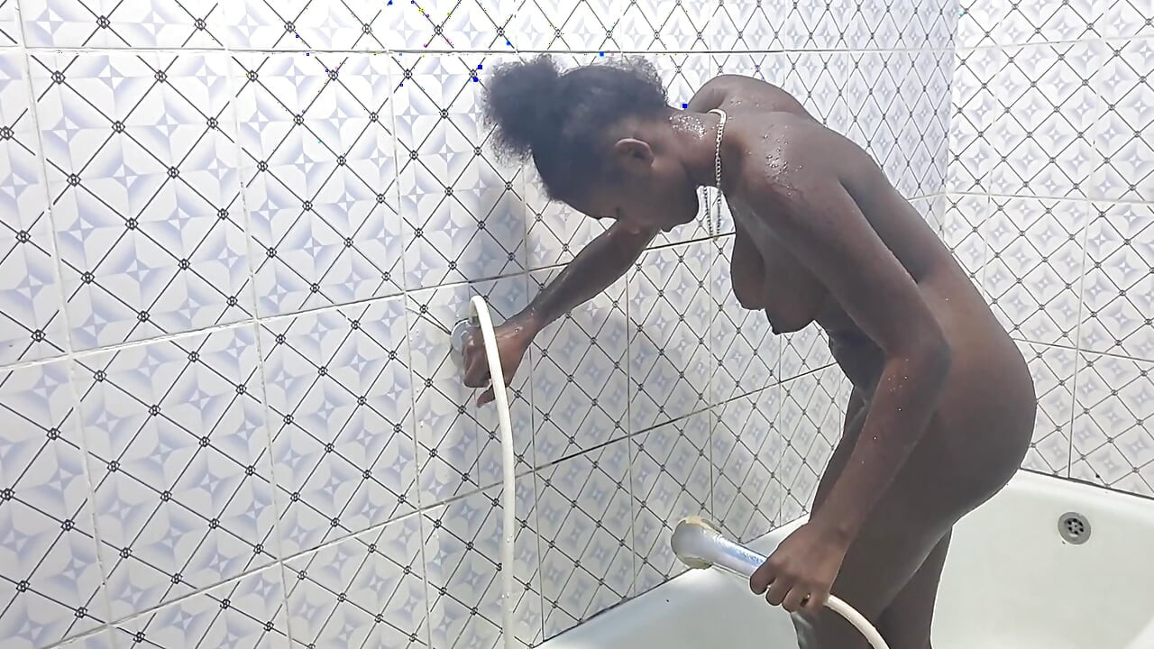 Solo small mom masturbate her perfect pussy in bathroom