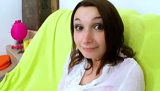 Gorgeous French teen talks about her time with a handsome stud