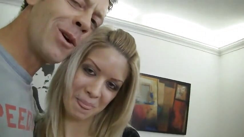 Sexy blonde teen is toying her wet cunt