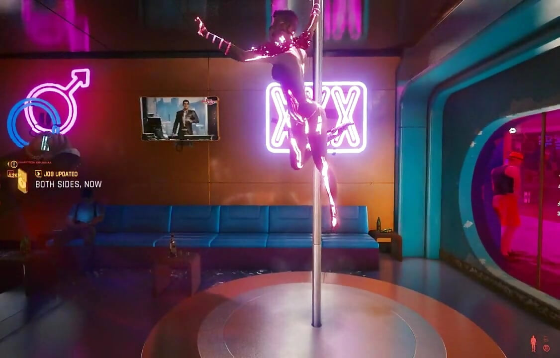 Cyberpunk 2077 Adegan seks dengan penari telanjang oleh Loveskysan