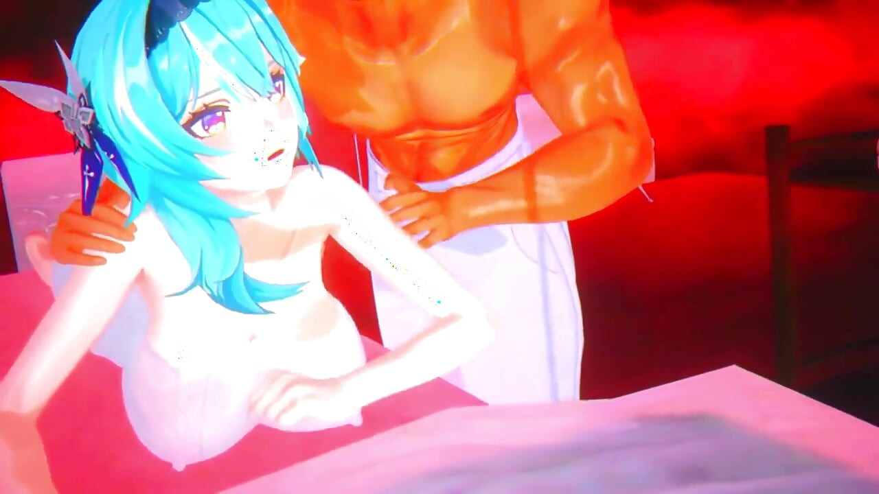 Genshin Impact - Eula's intense neuksessie - hardcore creampies en nat spuiten - 3D Hentai Animation.mp4