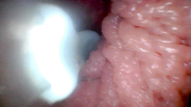 Let's take a peek into my juicy pussy together (endoscope camera)