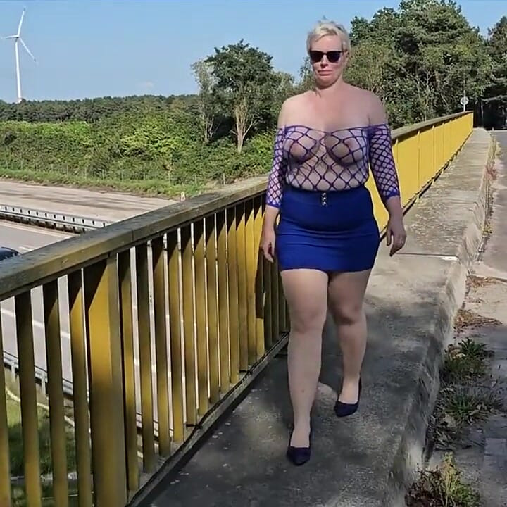 Auf Der Brücke Die Möpse Gezeigt