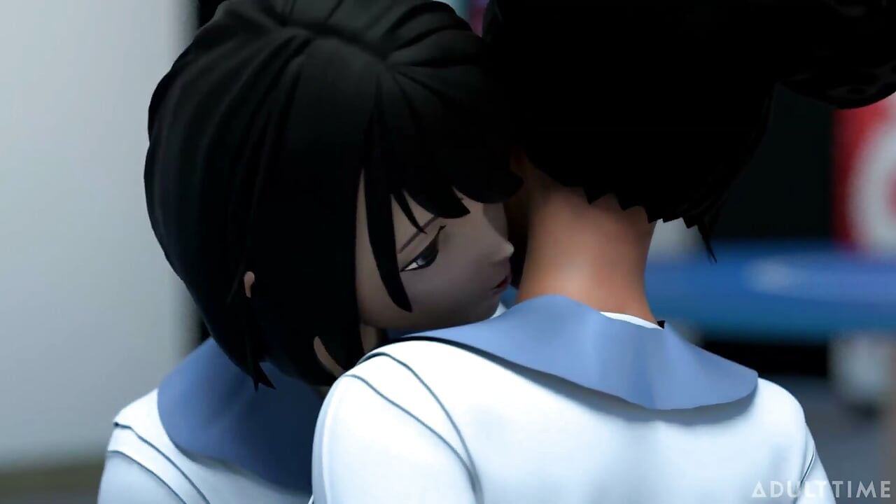Hentai sex college episódio 8 - grandes amigas peitudas praticam tesoura juntas na Hentai Sex University