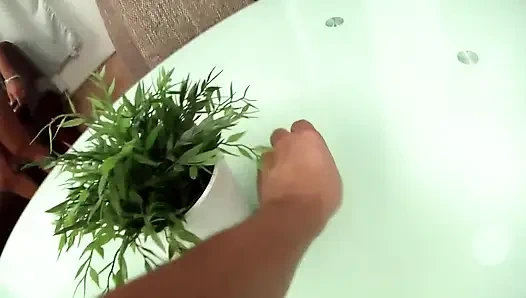 Asian Babe Double Penetrated and Sucked Hard