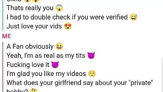 20yo Fan cheats on his girlfriend with me... creampie + cum all over my big tits
