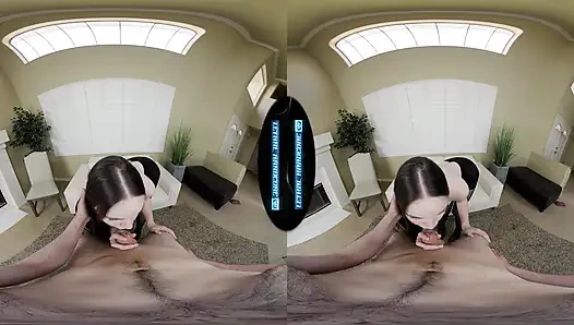 TÖDLICHER HARDCORE VR - du hämmerst deine süße sekretärin in ihren strümpfen - Hazel moore