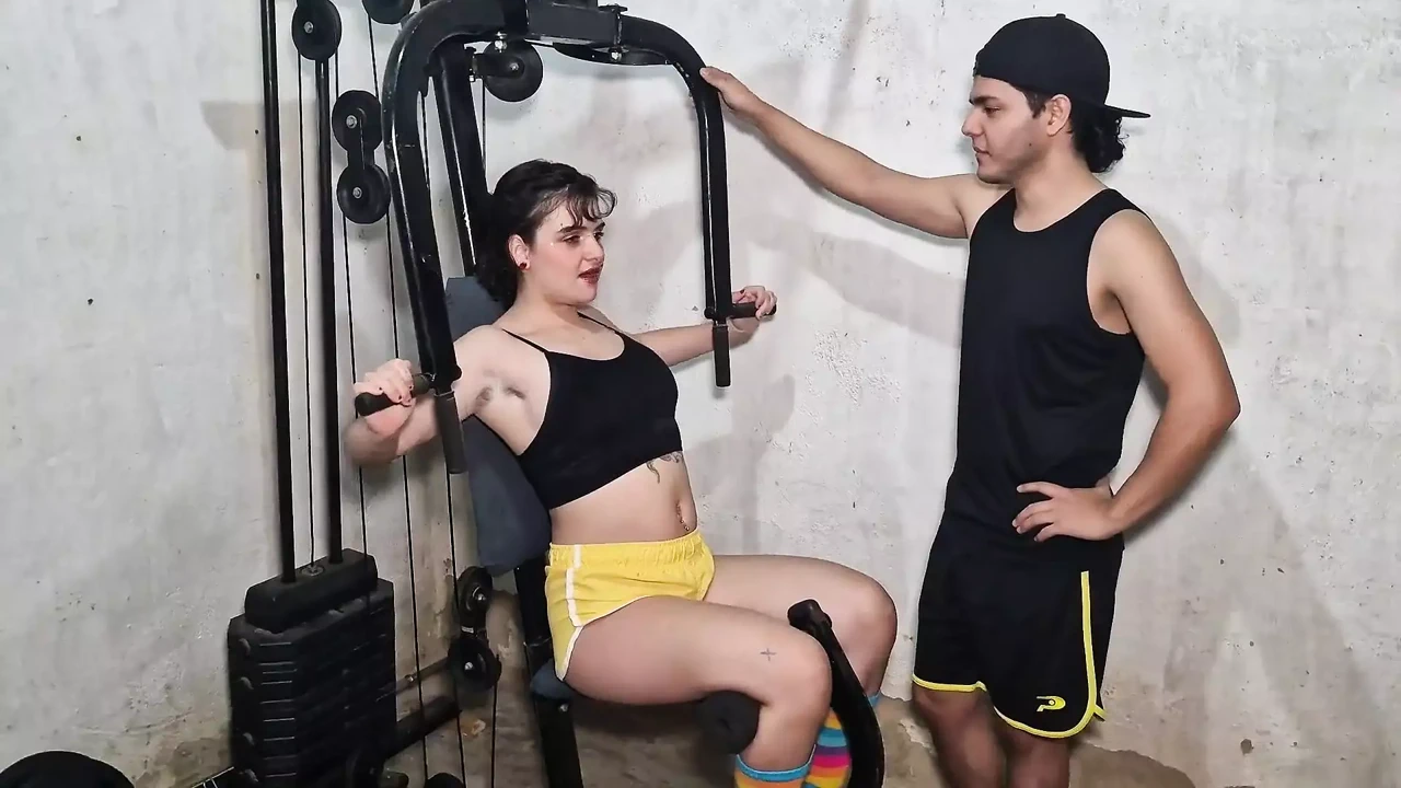 Personal Trainer Fucks Stepbrothers at the Gym