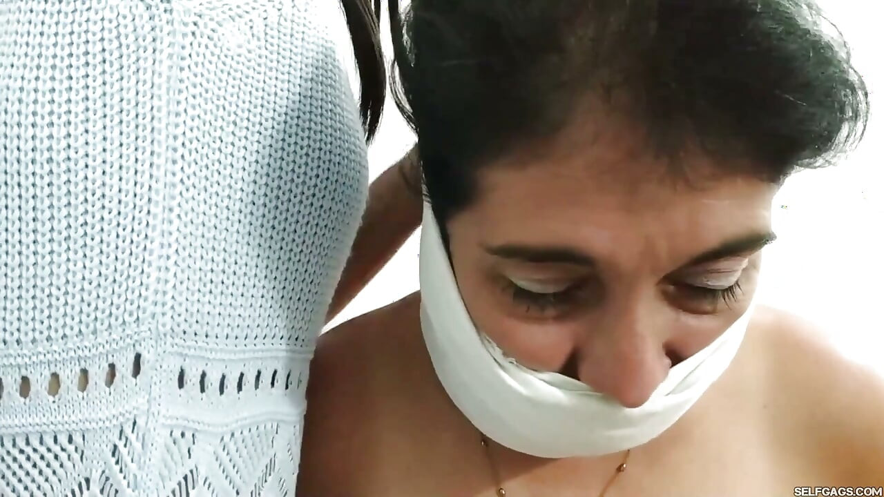 Lesbian MILF Play Partners Tied Naked, Spanked and Gagged by Teen Girl