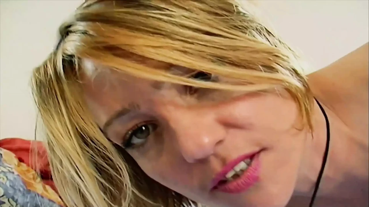 Small titted German lady dildoing her shaved twat