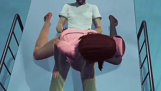 Медсестра Sweetie Fox занимается сексом в комнате одна - хентай 3D, полная анимация