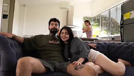 My stepdaughter fucks her stepdad hard while I neglect me