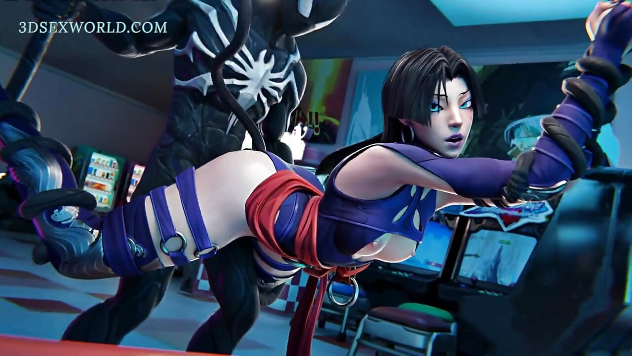 Missförståndet: Psylocke X Venom (3D Anime Porn)
