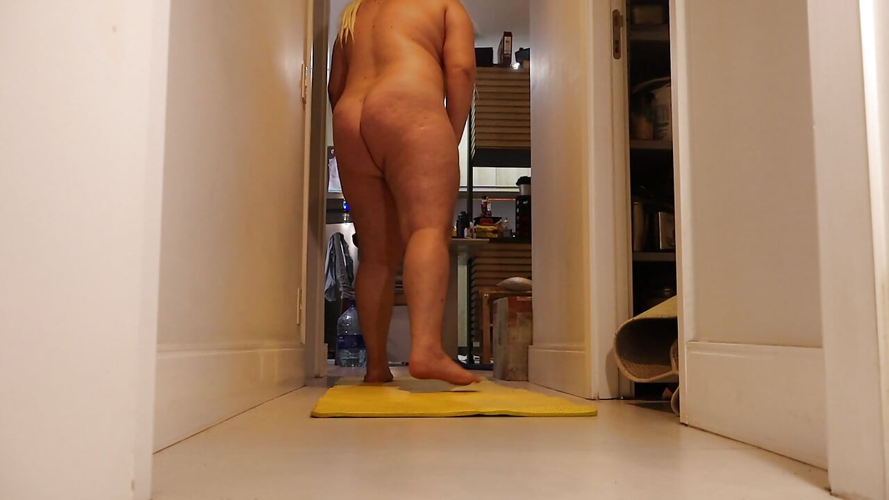 Femboy doing naked yoga - part 2