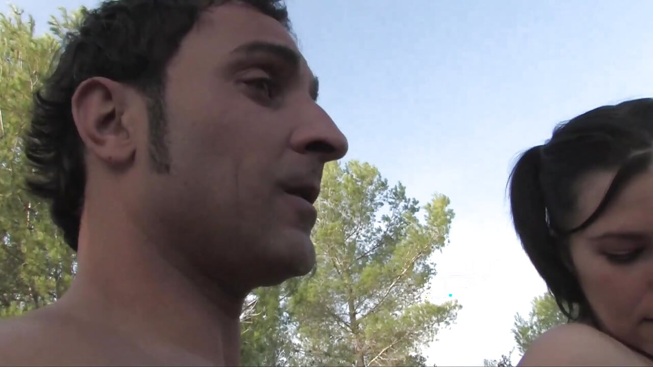 Dirty brunette has a wild ass fuck on the trunk of a pick up
